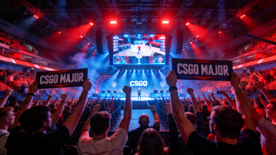 CSGO Major锦标赛比赛现场观众欢呼