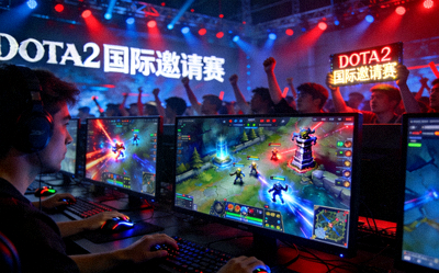 DOTA2国际邀请赛比赛画面